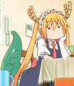 tohru thonking