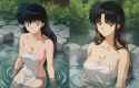 Kagome and Kikyo taking a bath