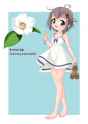 Yukimura Aoi barefoot summer dress