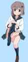 Aoi barefoot school uniform 12