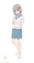 Aoi barefoot school uniform 6