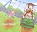 Souseiseki &amp; Suiseiseki &amp; Hina play on the swing