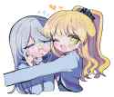 Elle and Juria hug