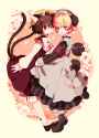 __chen_and_piyoko_touhou_and_1_more_drawn_by_maruino__89b1dfcf04156d61389234ae3302c3e1