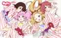yande.re 339639 akaza_akari feet funami_yui nishimura_rie open_shirt toshinou_kyouko yoshikawa_chinatsu yukata yuru_yuri