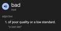 bad