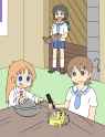 hakase showing off a new experiment