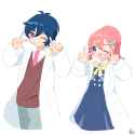 Subaru and OtoP lab coats