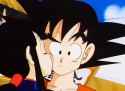 Chichi kisses Goku