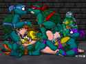 1704 - April_O&#039;Neil Donatello Leonardo Michelangelo Raphael TDK TMNT_1987 Teenage_Mutant_Ninja_Turtles Venus_de_Milo
