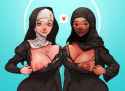 2537646 - Christianity Muslim nun religion