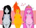 1975620 - @ Adventure_Time Flame_Princess GameFrog Marceline Princess_Bubblegum edit