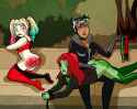 catwoman_spanks_harley_ivy_arkham_insanity