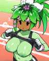 BMZ_Kanna at running track top up breasts out