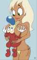 stimpy_and_beachball_girl__by_stephenobrien666