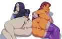 3941937 - Blanclauz DC DCAU Raven Starfire Teen_Titans