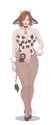 Christina Hendricks cowprint playboy bunny
