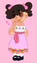 Tere Primos in her dress