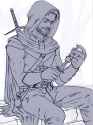 Eadric Durand Checking His Weapons