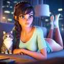 rey and cat 02