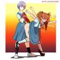 2023 04 06 Rei Gives Asuka Some Payback! by emeraldmallet