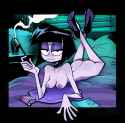 herny_creepy susie smoking in bed