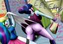 1377920__questionable_artist-colon-the-dash-killer-dash-wc_rainbow+dash_twilight+sparkle_equestria+girls_friendship+games_spoiler-colon-friendship+game