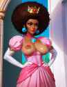 black peach afro nude 5