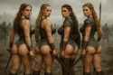 Viking Shieldmaidens in Battle