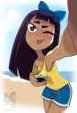 Phineas and Ferb - Stacy Hirano - lewd selfie by toongrowner