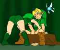 455456465 strikingtulip Legend_of_Zelda Link Saria flat colour - Copy