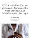 2022-09-09 CDC Admits Post-Vaccine Myocarditis Concerns That Were Labeled COVID-19 Minsinformation Are Legit - &#039;Conspiracy Theory&#039; Proven Right Vaxx Jab Injuries Sophia Corso