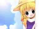 suwako peeking