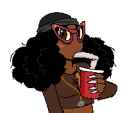 130394_-_soybooru.com_-_beanie_black_skin_brown_eyes_brown_shirt_drinking_hair_looking_at_you_oc_painted_nails_pink_glasses_soyniqua_soytan.png