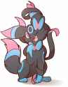 shiny umbreon shiny sylveon hybrid point at self with right front paw.jpg