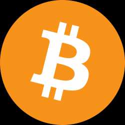 BTC logo black background