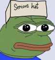 serious hat pepe