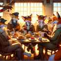 Fox pilotes drink laugh