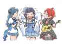 Chihaya and Julia pat Shizuka&#039;s angel wings
