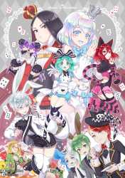 __alice_phosphophyllite_white_rabbit_diamond_cheshire_cat_and_14_more_houseki_no_kuni_and_1_more_drawn_by_nightcat__e9ce1161f3dfc6ed6e69b4ac04394998