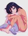 moko in pajamas