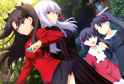 yande.re 617056 dark_sakura dress fate_stay_night fate_stay_night_heaven&#039;s_feel matou_sakura skirt_lift sweater toosaka_rin type-moon yamazaki_miki