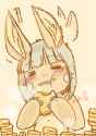 Nanachi eating the snack that has multiple names