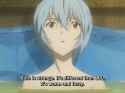 Rei taking a hot bath