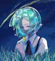 __phosphophyllite_houseki_no_kuni_drawn_by_poiuyone grremm hao clo upper body white shirt