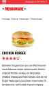 Hesburger chicken burger