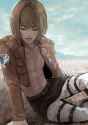 Armin with no shirt and surprisingly defined muscles