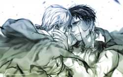 __levi_and_erwin_smith_shingeki_no_kyojin_drawn_by_lps__54cb9b205165413495ffffda0c13a195
