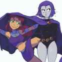 Raven and Starfire