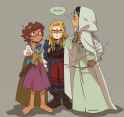 hobbit anne elf marcy and dwarf sasha